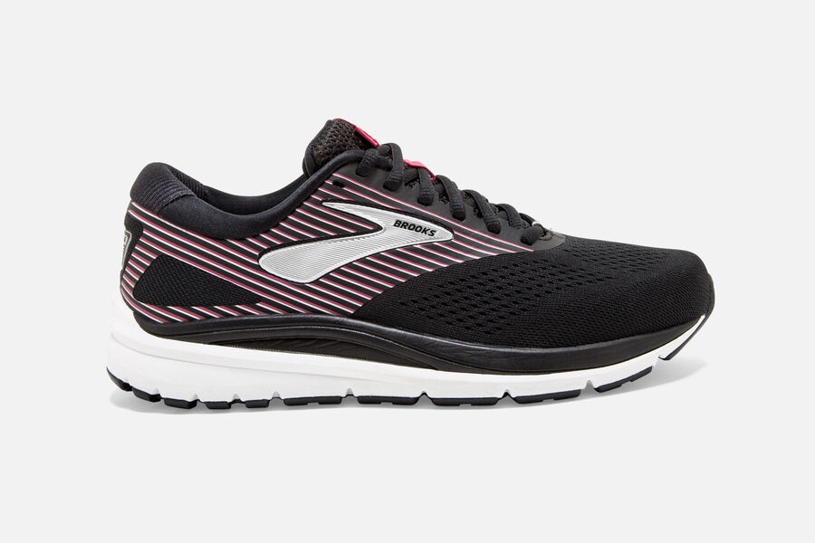 Brooks Addiction 14 Road Loopschoenen Dames - Zwart/Roze/Zilver - 713284AZJ